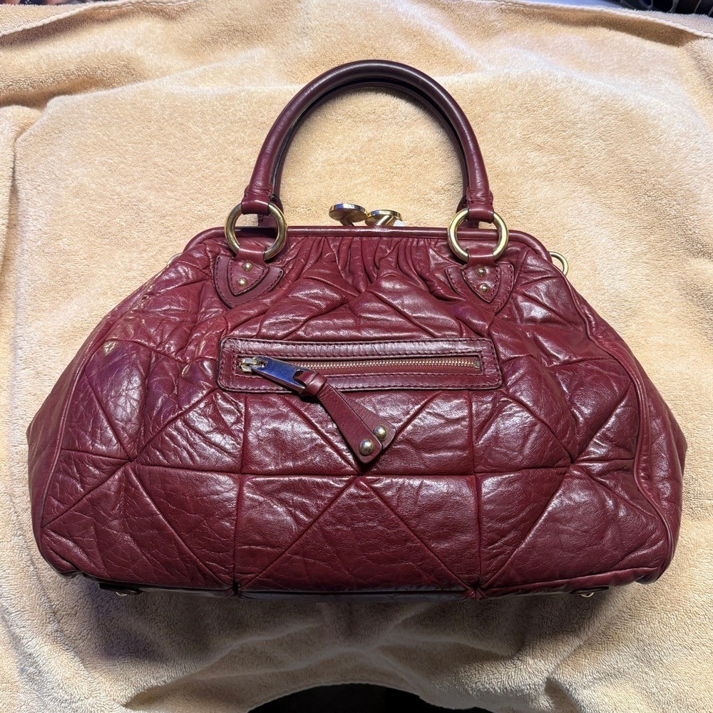 Marc Jacobs Stam Patchwork Quilted burgundy leather spring 2007 collection